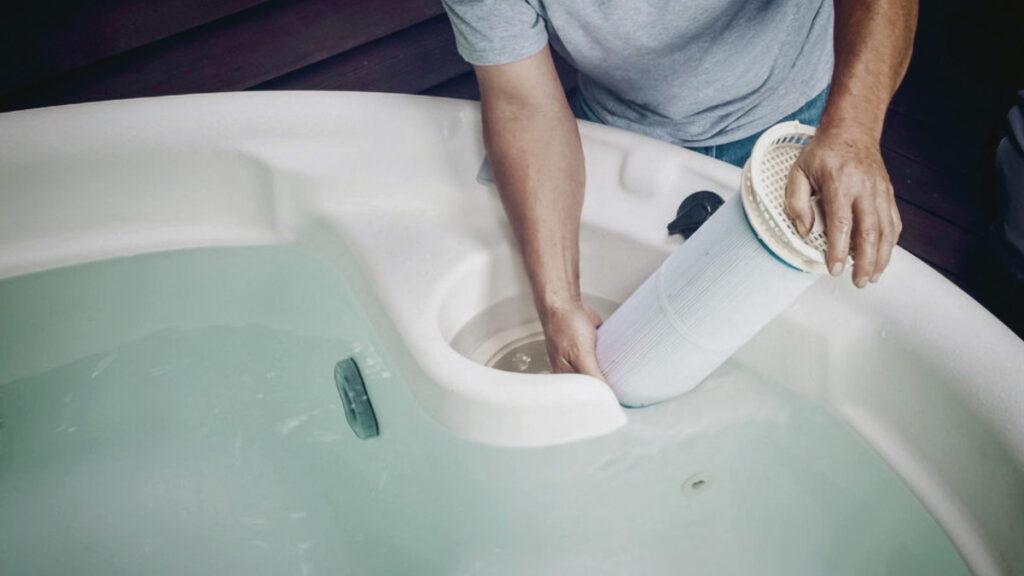 Performing Hot Tub Maintenance